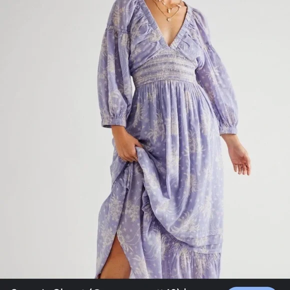 free people blue and white maxi dress Free People Taking Sides Maxi Dress in Blue